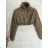 Bunda krátka dlhý rukáv dámska (S/M ONE SIZE) TALIANSKA MÓDA IMPGM235529