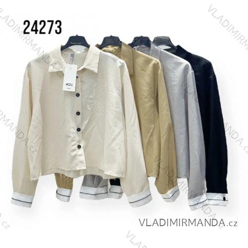 Košeľa dlhý rukáv dámska (S/M ONE SIZE) TALIANSKA MÓDA IMPHD2324273