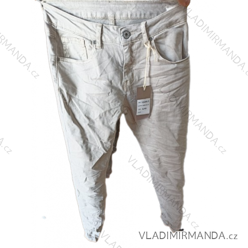 Nohavice rifle jeans dlhé dámske (SML-XL) TALIANSKA MÓDA IMP23J12265-3