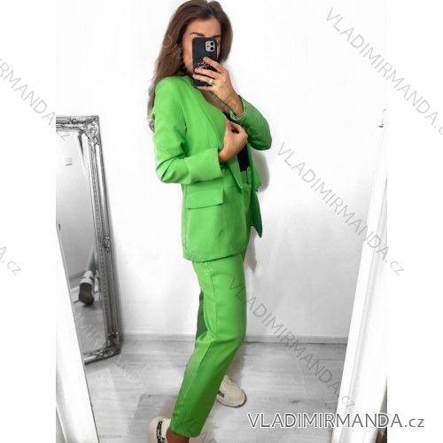 Sako dlhý rukáv dámske (S-XL) TALIANSKA MÓDA IMPGM237650-02/DU S zelená