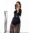 Body krajkové dlhý rukáv dámske (S/M ONE SIZE) TALIANSKA MÓDA IMPGM232597