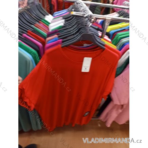 Tunika oversize krátky rukáv dámska nadrozmer (XL/2XL ONE SIZE) TALIANSKA MÓDA IMBM23042