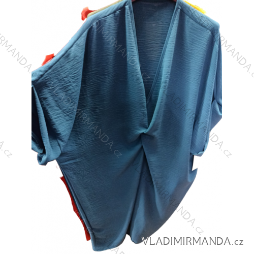 Šaty oversize krátky rukáv dámske nadrozmer (XL/2XL ONE SIZE) TALIANSKA MÓDA IMBM23046