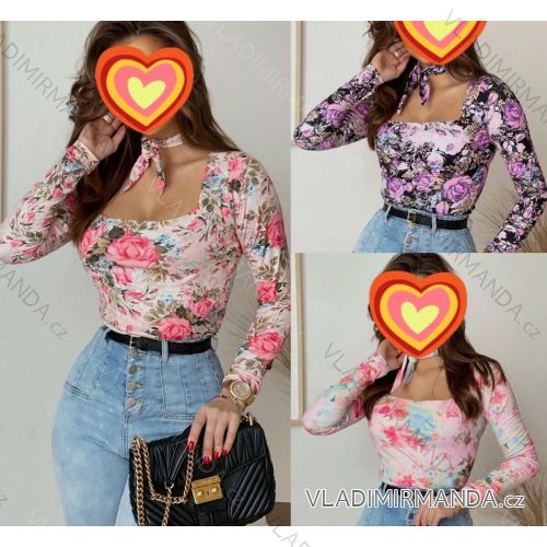 Tričko/unika dlhý rukáv dámska (S/M ONE SIZE) TALIANSKA MÓDA IMWM23889