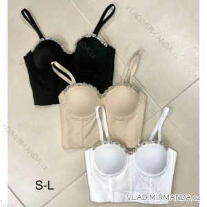 Top croptop na ramienka dámsky (SL) TALIANSKA MÓDA IMPLP2312600013