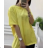 Šaty tunika predĺžená krátky rukáv dámska (S/M ONE SIZE) TALIANSKA MÓDA IMPMG236836