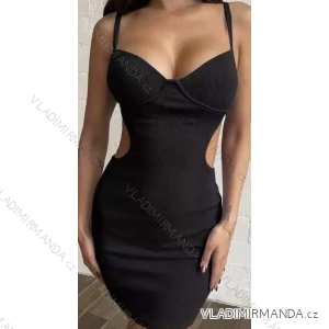 Šaty na ramienka dámske (S/M ONE SIZE) TALIANSKA MÓDA IMPCF238279MICRO