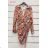 Šaty košeľové elegantný dlhý rukáv dámske (S/M ONE SIZE) TALIANSKA MÓDA IMWKK23EB22977A