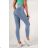 Legíny dlhé riflové dámske (S-XL) TALIANSKA MÓDA IMM23FD533