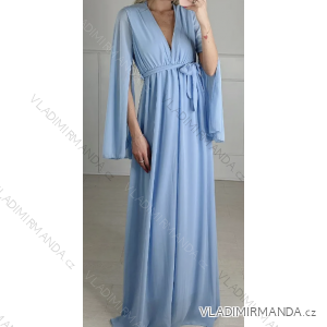 Šaty dlhé elegantný dlhý rukáv dámske (S/M ONE SIZE) TALIANSKA MÓDA IMPBB23B23484