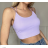Top croptop na ramienka dámsky (S/M ONE SIZE) TALIANSKA MÓDA IMPBB24L20824